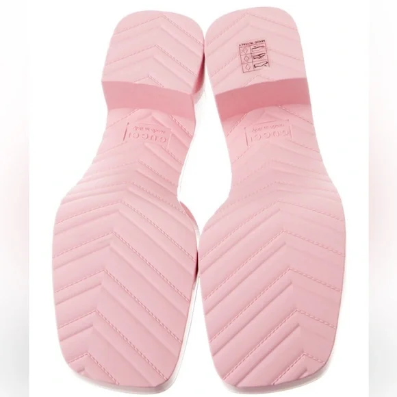 Gucci Pink Slide Sandals